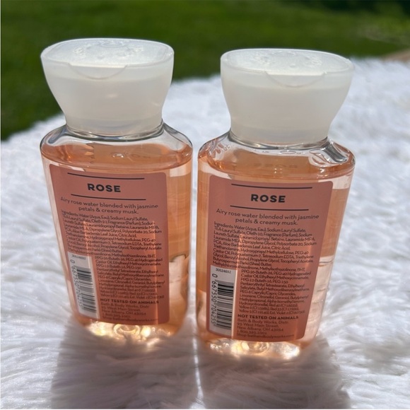 Bath and Body Works Rose Set of 2 Travel Size Shower Gel 3 fl oz each NEW - Picture 3 of 7